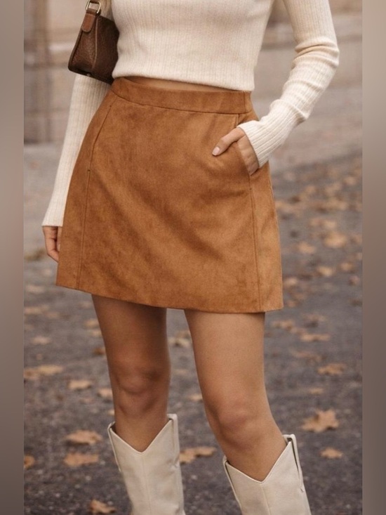 J. Crew Dresses & Skirts - J. Crew Faux-Suede Mini Skirt